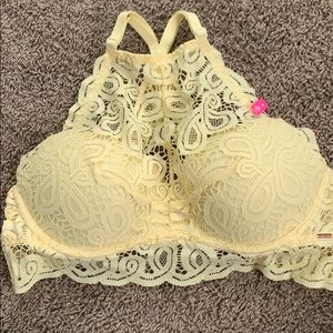 Pink Victoria’s Secret Laced Push-up Brallete